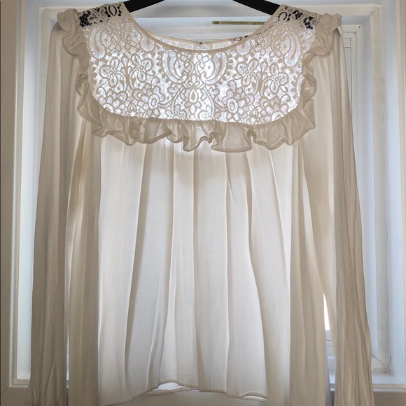 For Love & Lemons Vivian White Lace Top - Picture 4 of 8